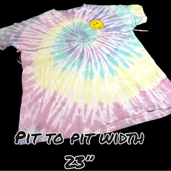 NWT JOURNEYS Dazed and Confused Pastel Swirl Tie Dye T-Shirt. Size Large ✌️☮️ - Picture 4 of 8